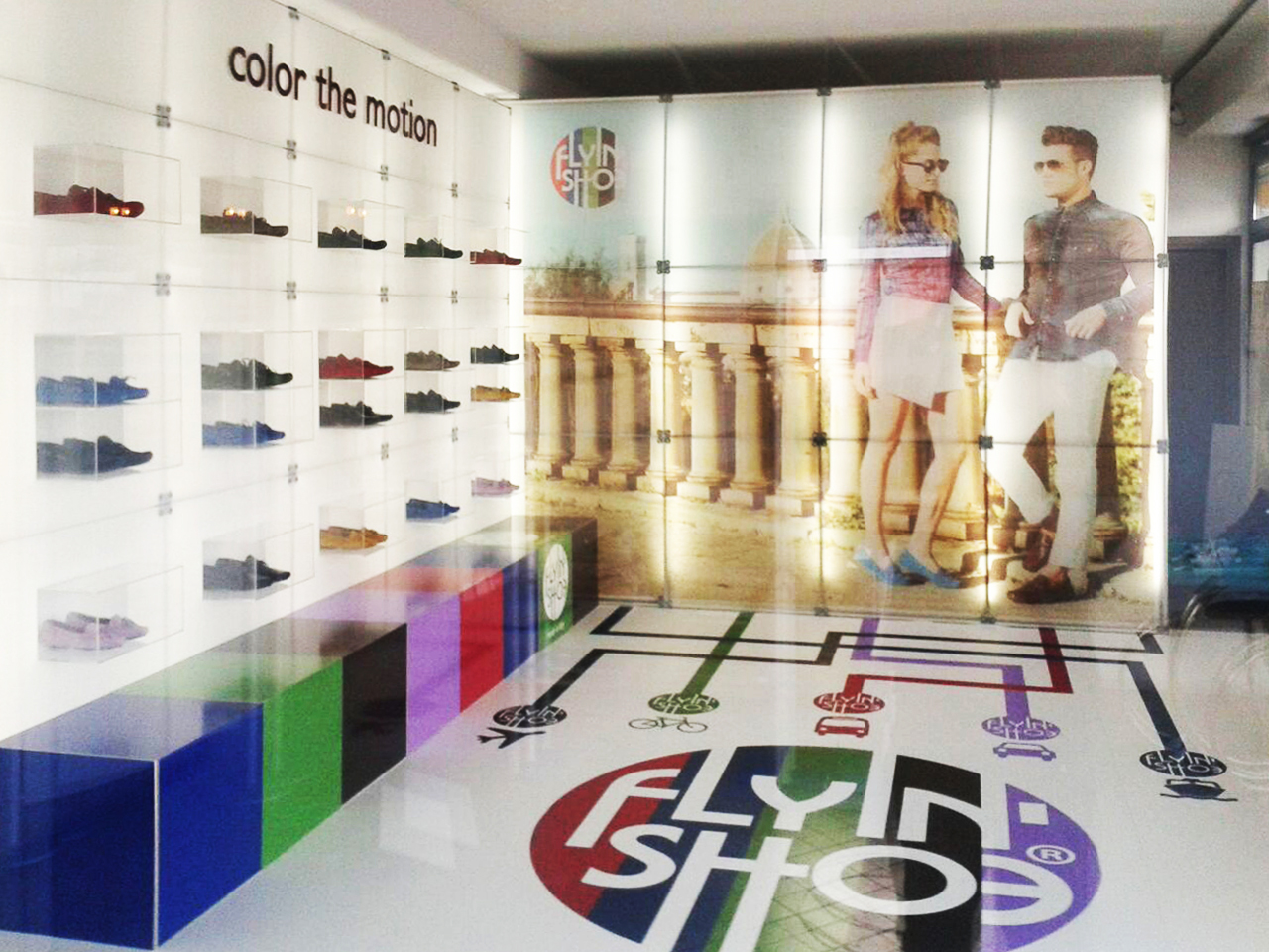 negozio-scarpe stand portable foires