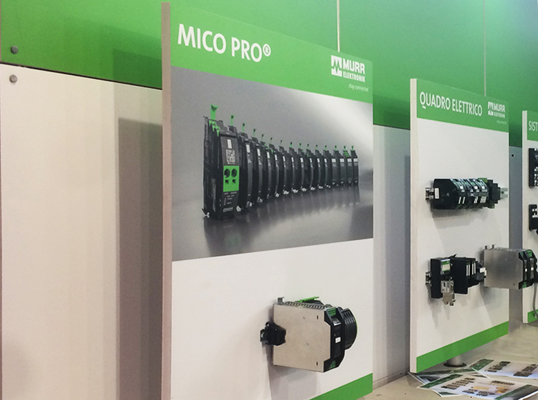 Montage de stand d'exposition Quadra Mono 3 Fastand accessori stand fiera
