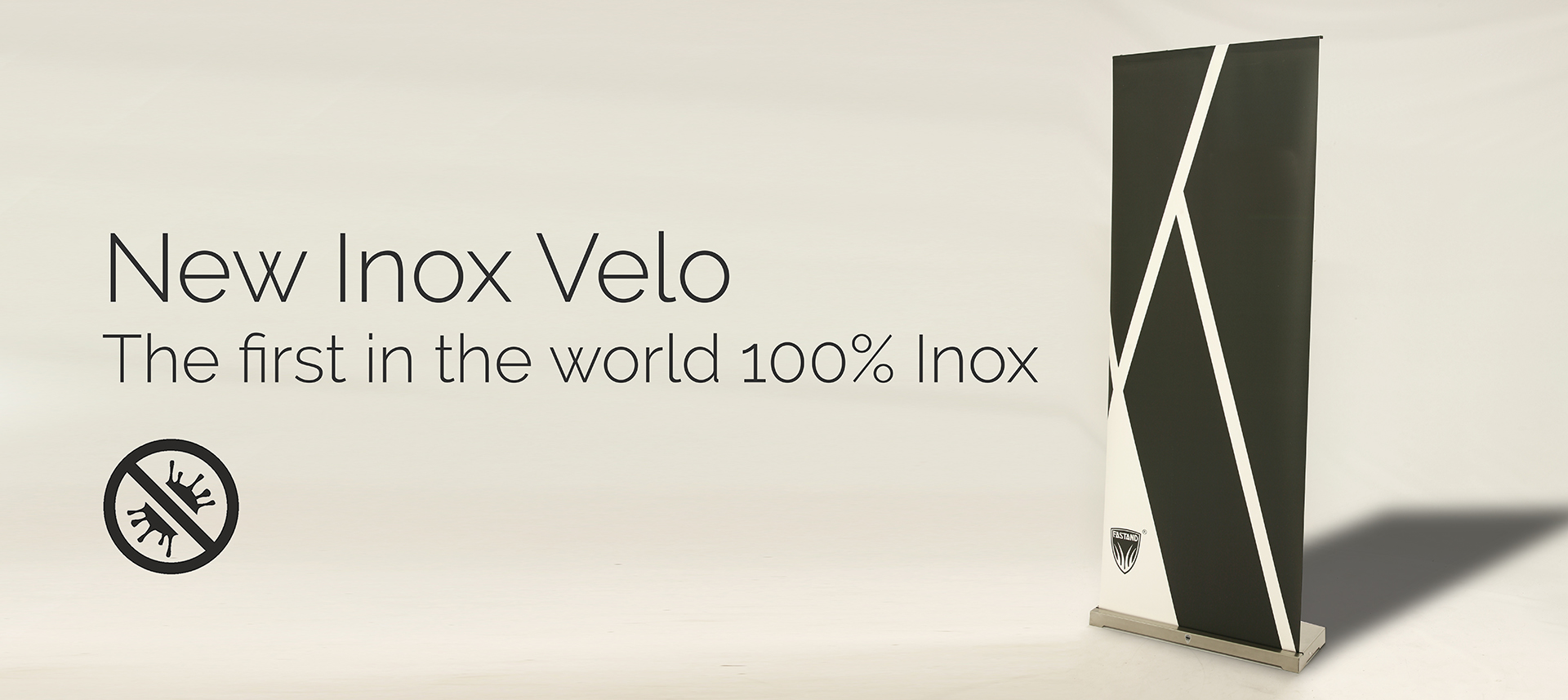 presnta-inox-velo présentoir rétractable en acier inoxydable