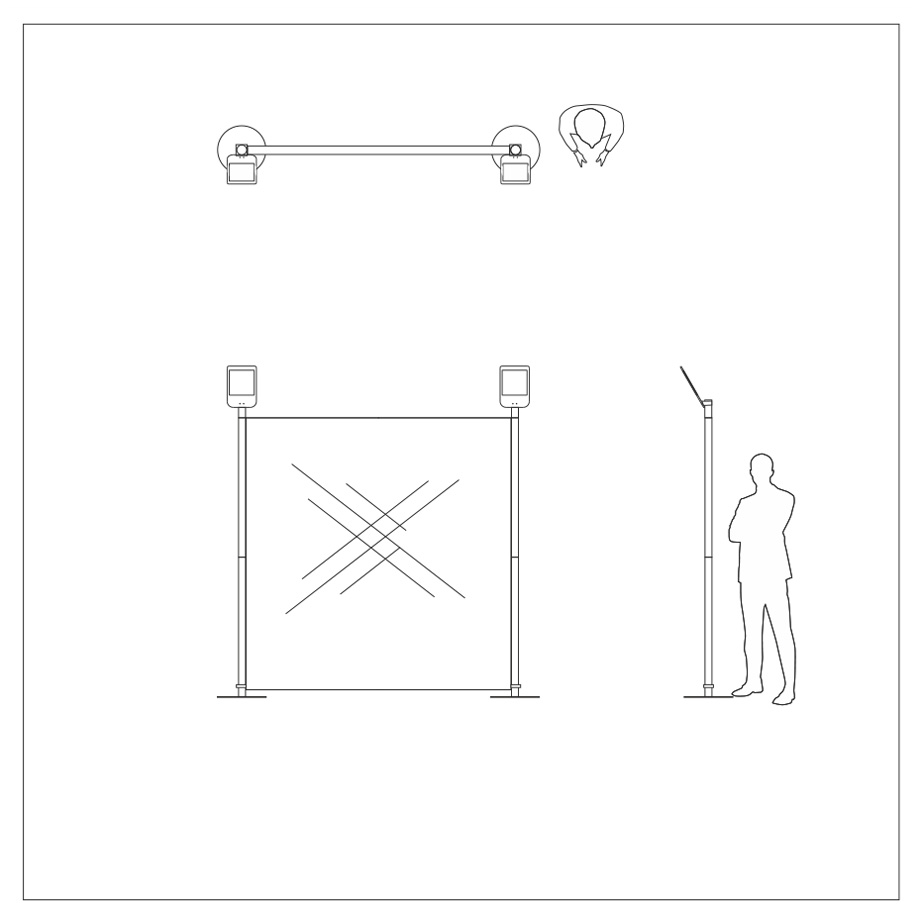 dessin photocalls stand