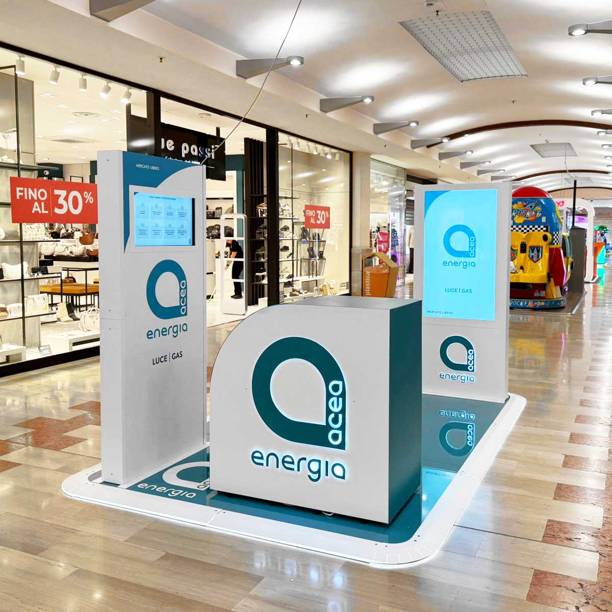 stand fiera con rivestimento a pannello