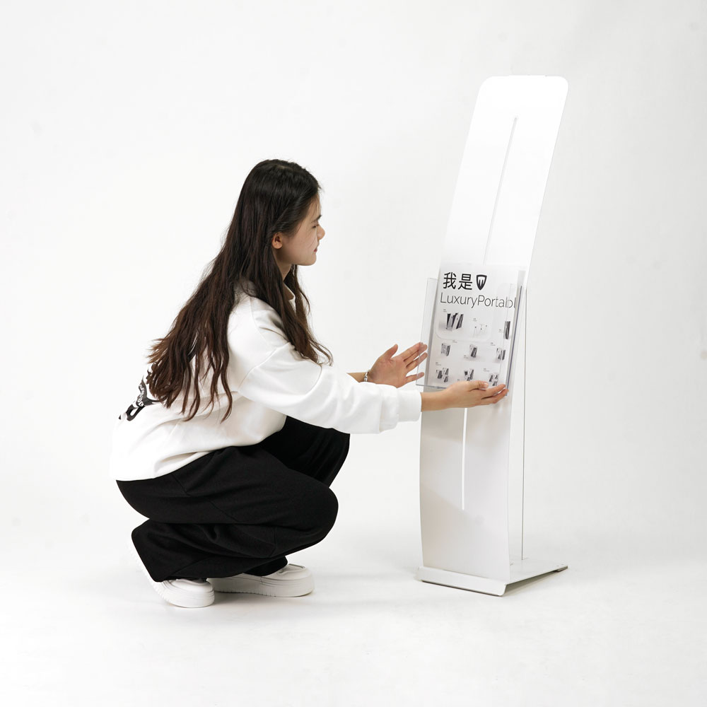 pince d'affichage curviligne