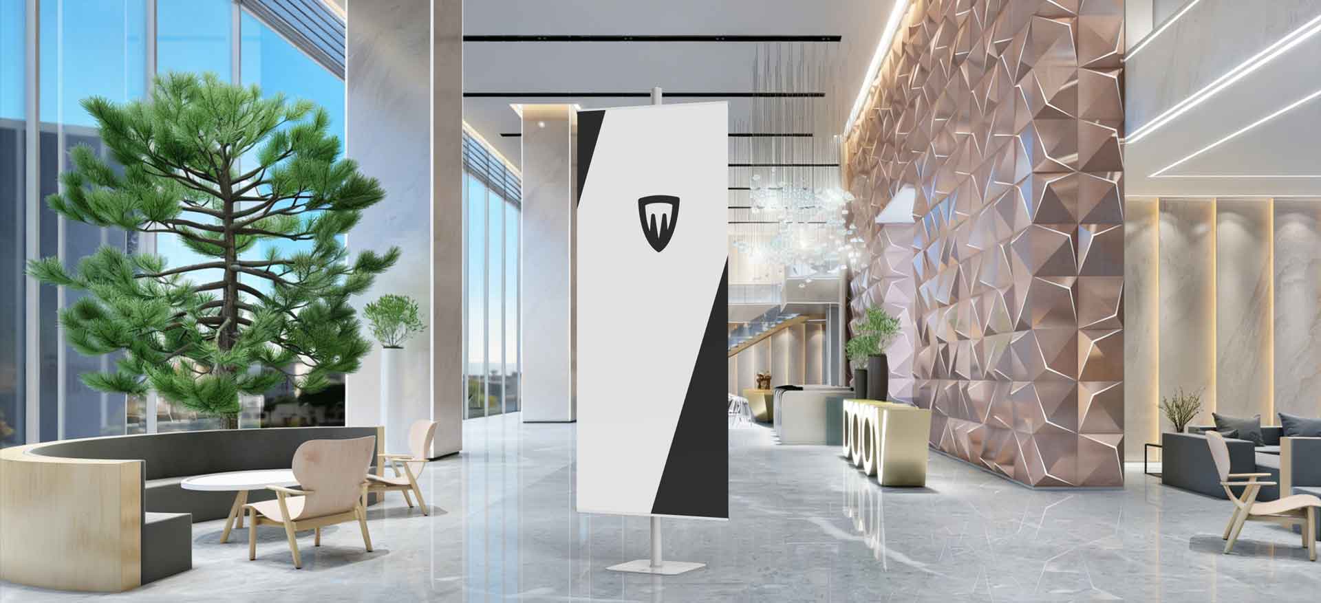 bannière télescopique