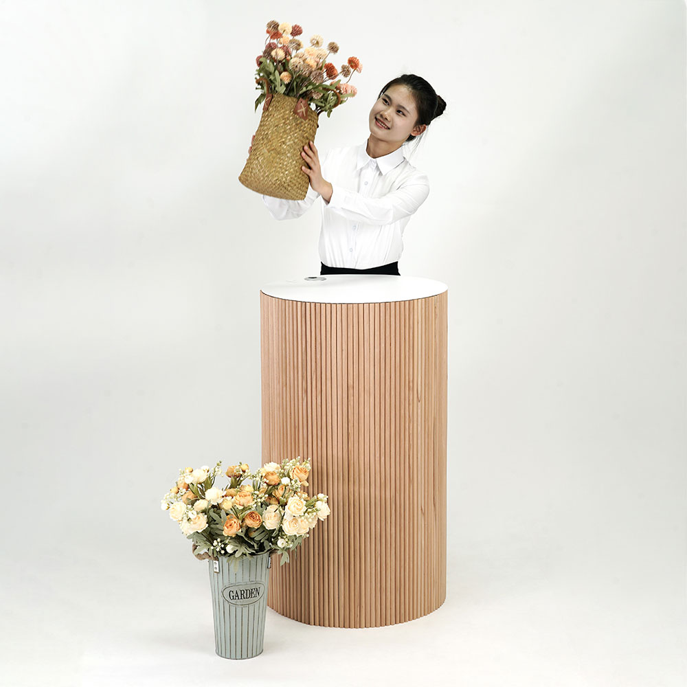 présentoir cylindrique