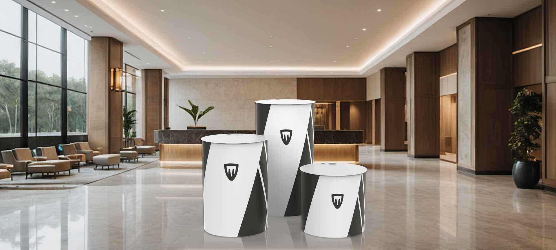 présentoir cylindrique