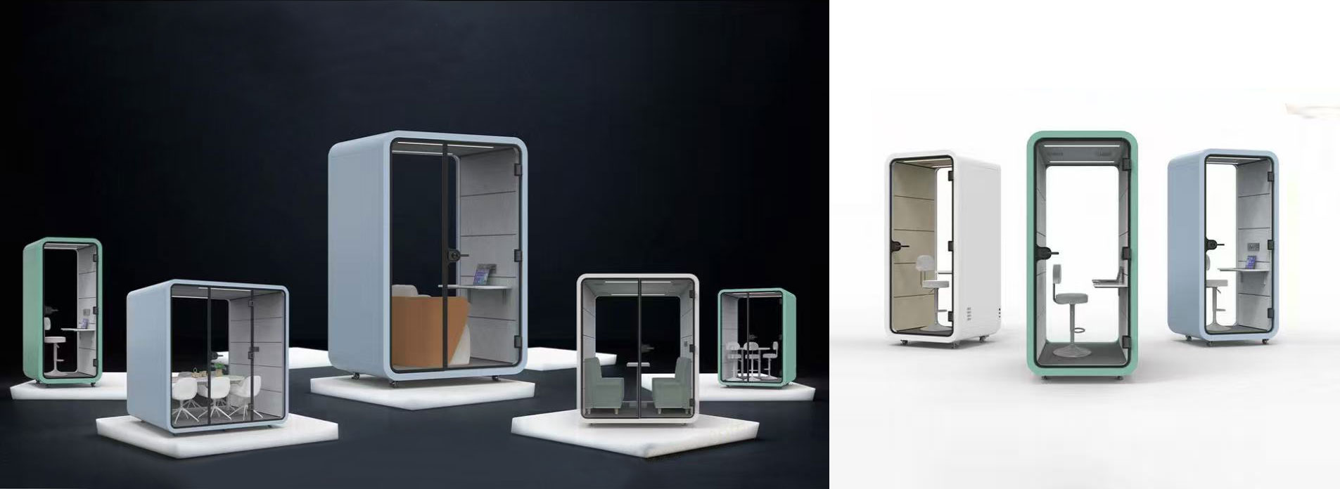 PRESENTAQ Bureaux mobiles insonorisés