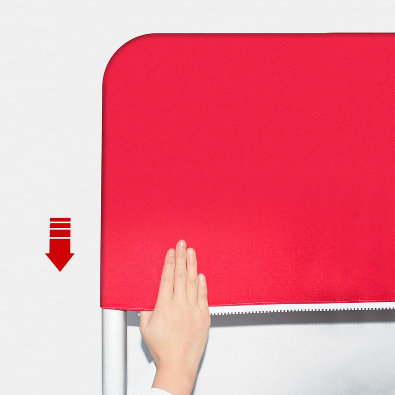 montage textile sur mur d’image