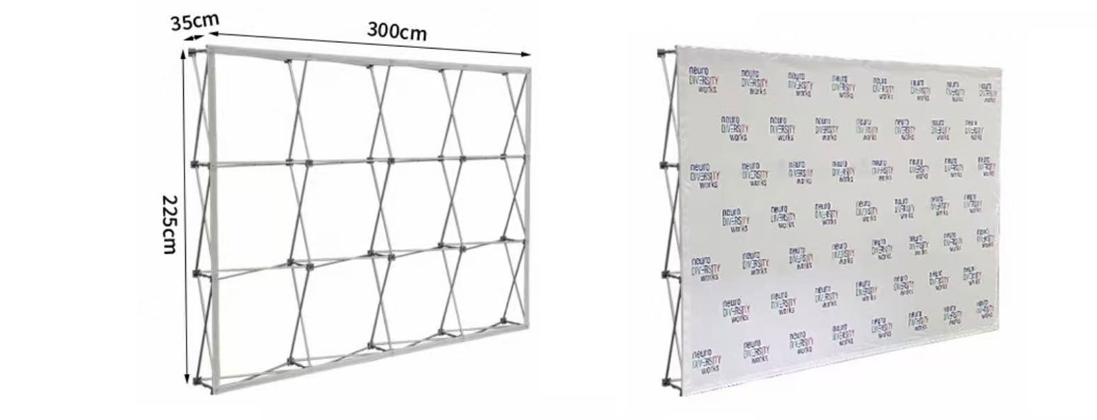 fronte-struttura Pop-up textile