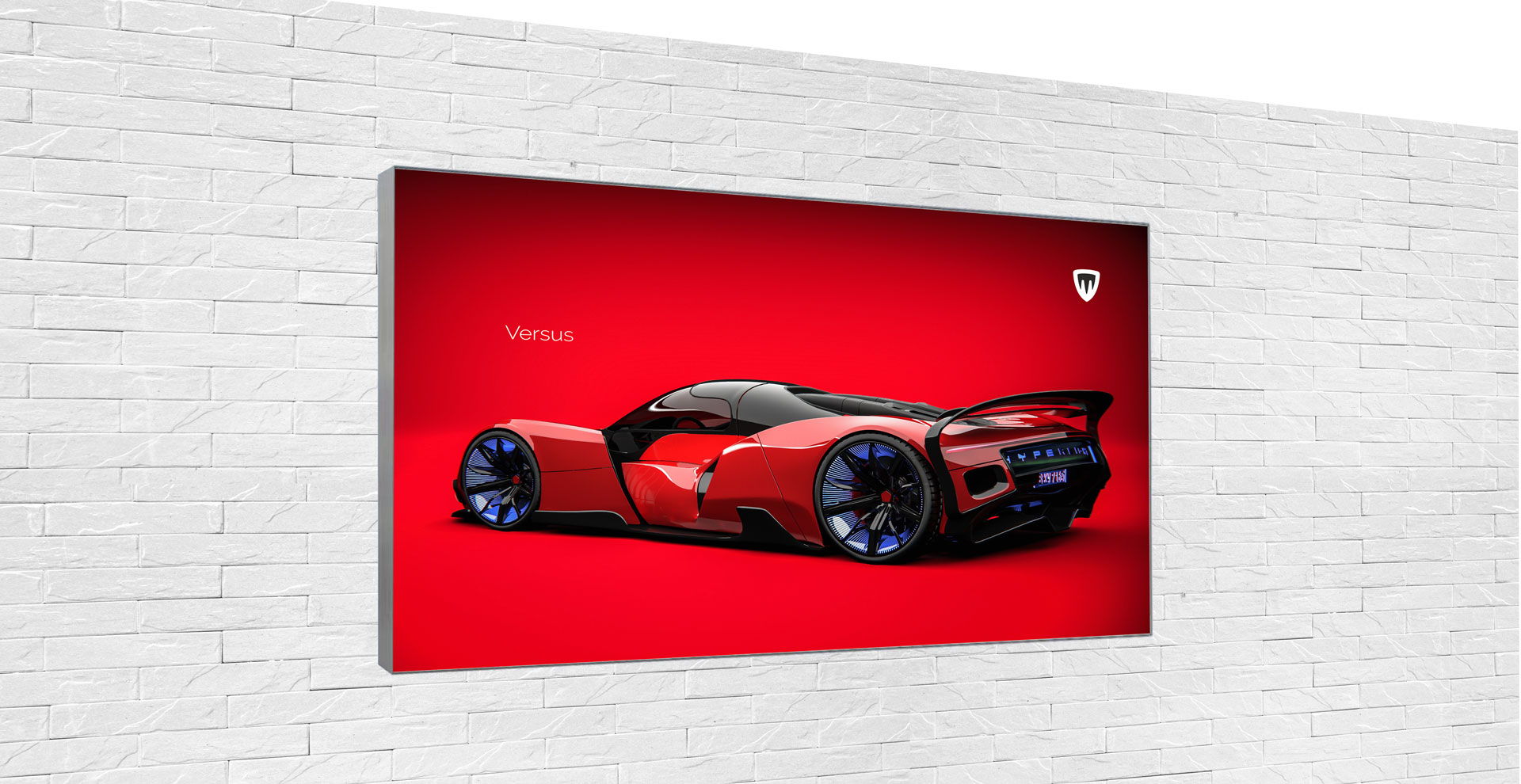 caisson lumineux LED mural