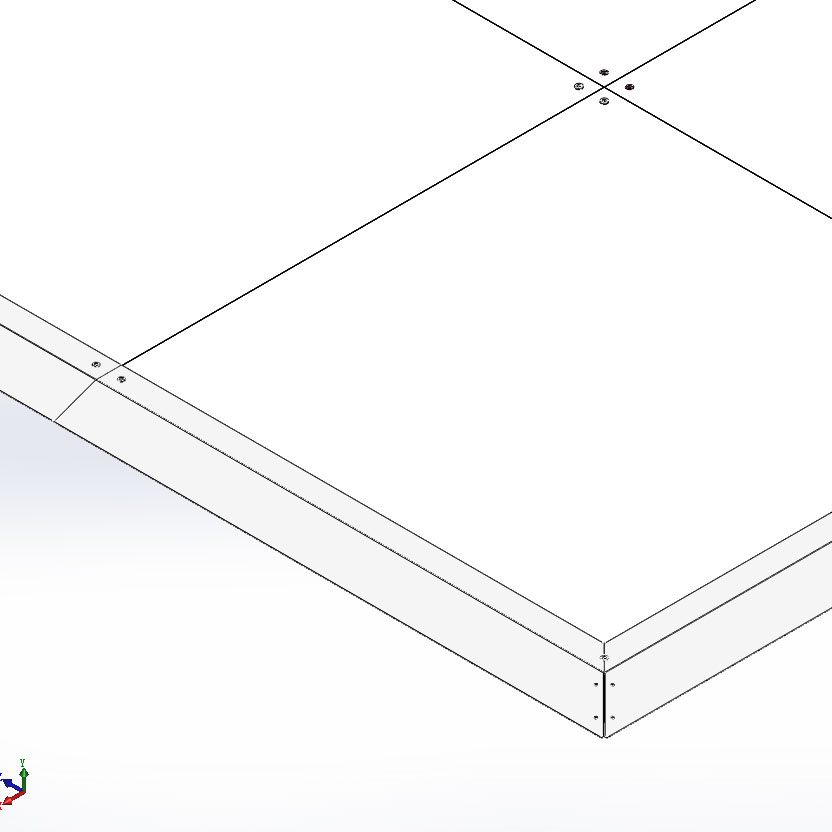 SPAZIO-1 plancher modulaire pour stand