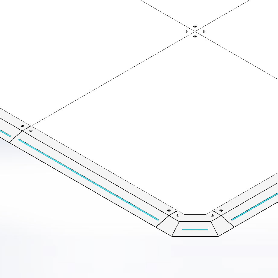 SPAZIO2-LED plancher modulaire