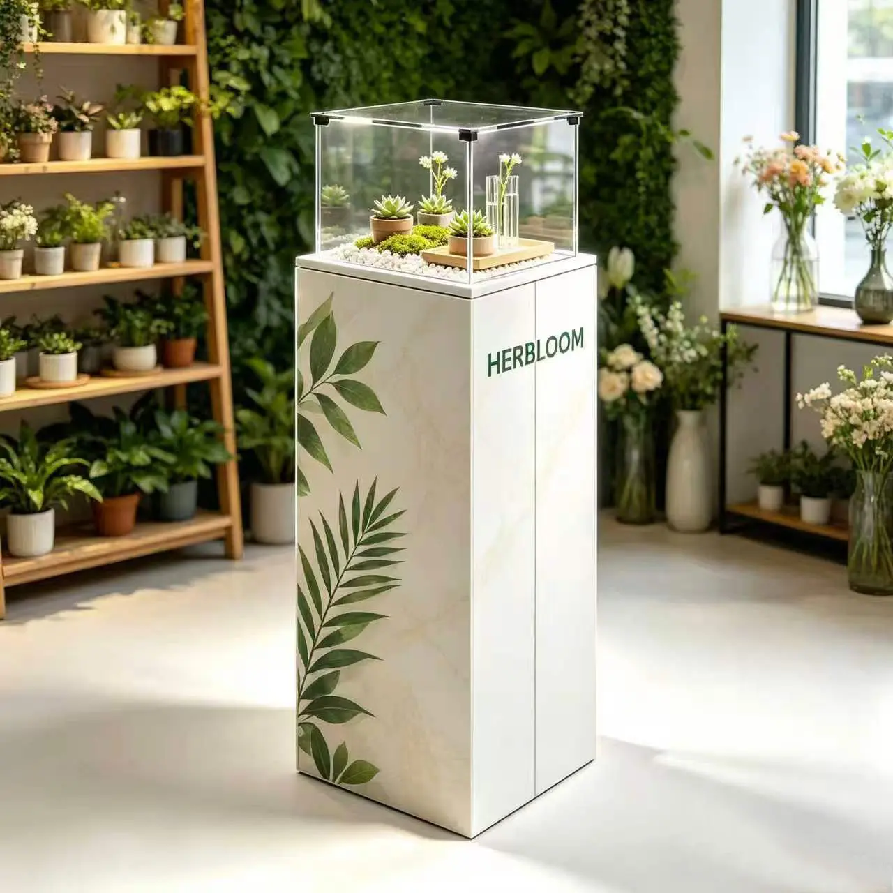 vitrine expositive portable
