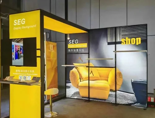 stand de salon rétroéclairé